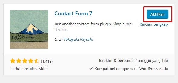 Setting contact form 7